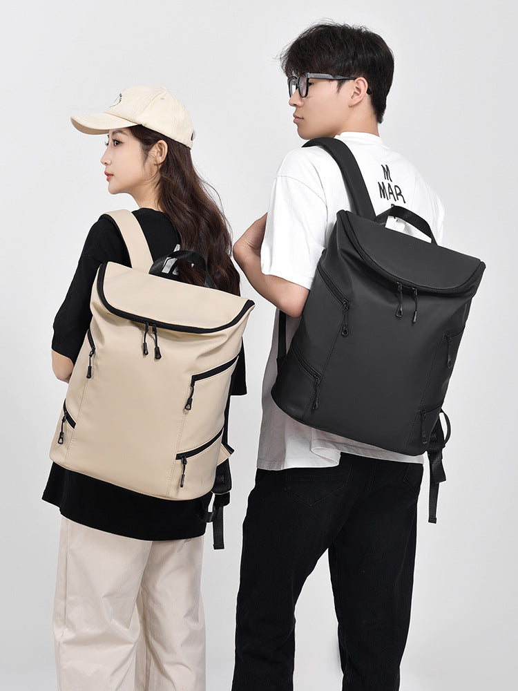 New retro trendy backpack versatile casual couple style large capacity travel backpack lightweight college student backpack