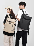 New retro trendy backpack versatile casual couple style large capacity travel backpack lightweight college student backpack