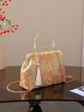Chinese style finished products, Chinese style Song brocade, Chinese qipao bags, Hanfu single shoulder handbags, high aesthetic antique style mobile phone bags for women