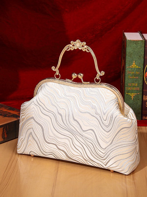 Chinese cheongsam handbag, versatile for women, western-style Hanfu, antique style crossbody bag, wedding handbag, vintage small square bag