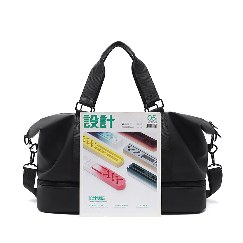 New sports and fitness bag, men's dry wet separation luggage bag, large capacity backpack, hand-held short distance travel bag