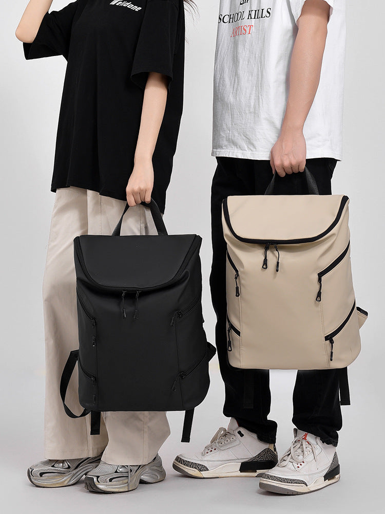 New retro trendy backpack versatile casual couple style large capacity travel backpack lightweight college student backpack